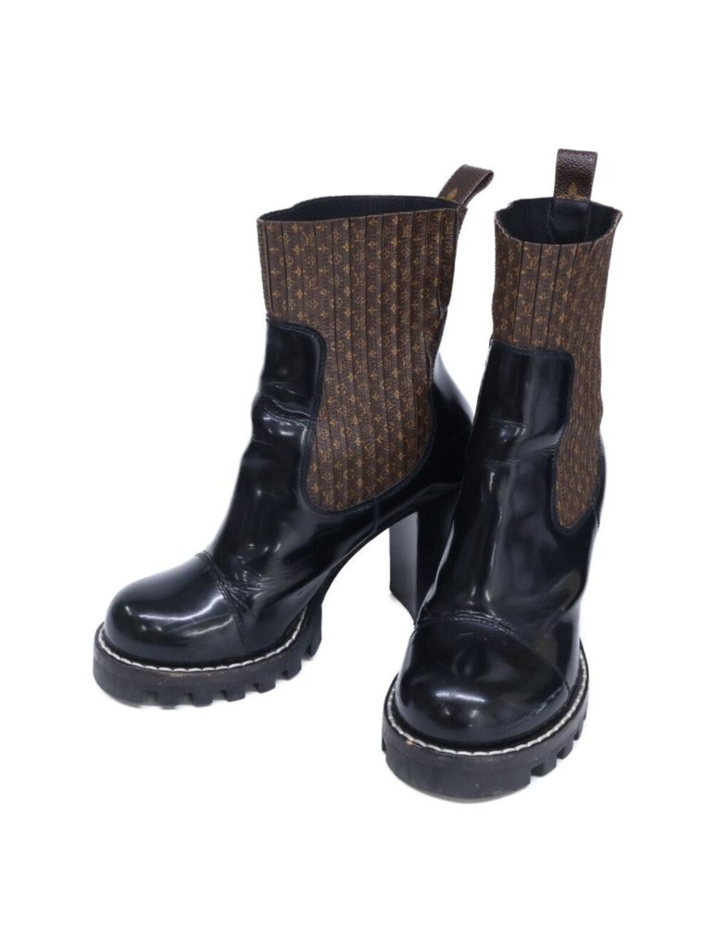 Louis Vuitton Star Trail Line Monogram Leather Ankle Boots